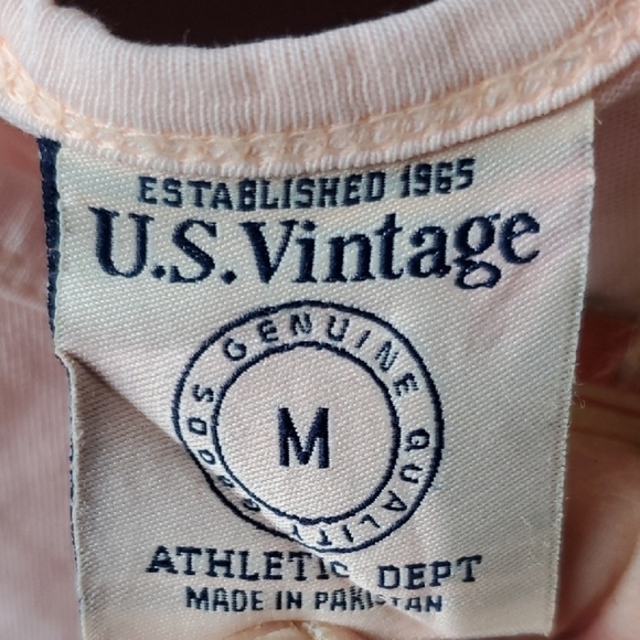 Pink and Blue Muscle Tee with Nautical Seahorse Design - Picture 2 of 6